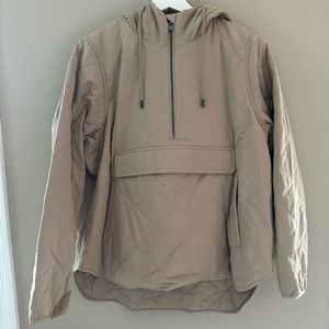 Banana Republic Quilted Half-Zip Hooded Anorak